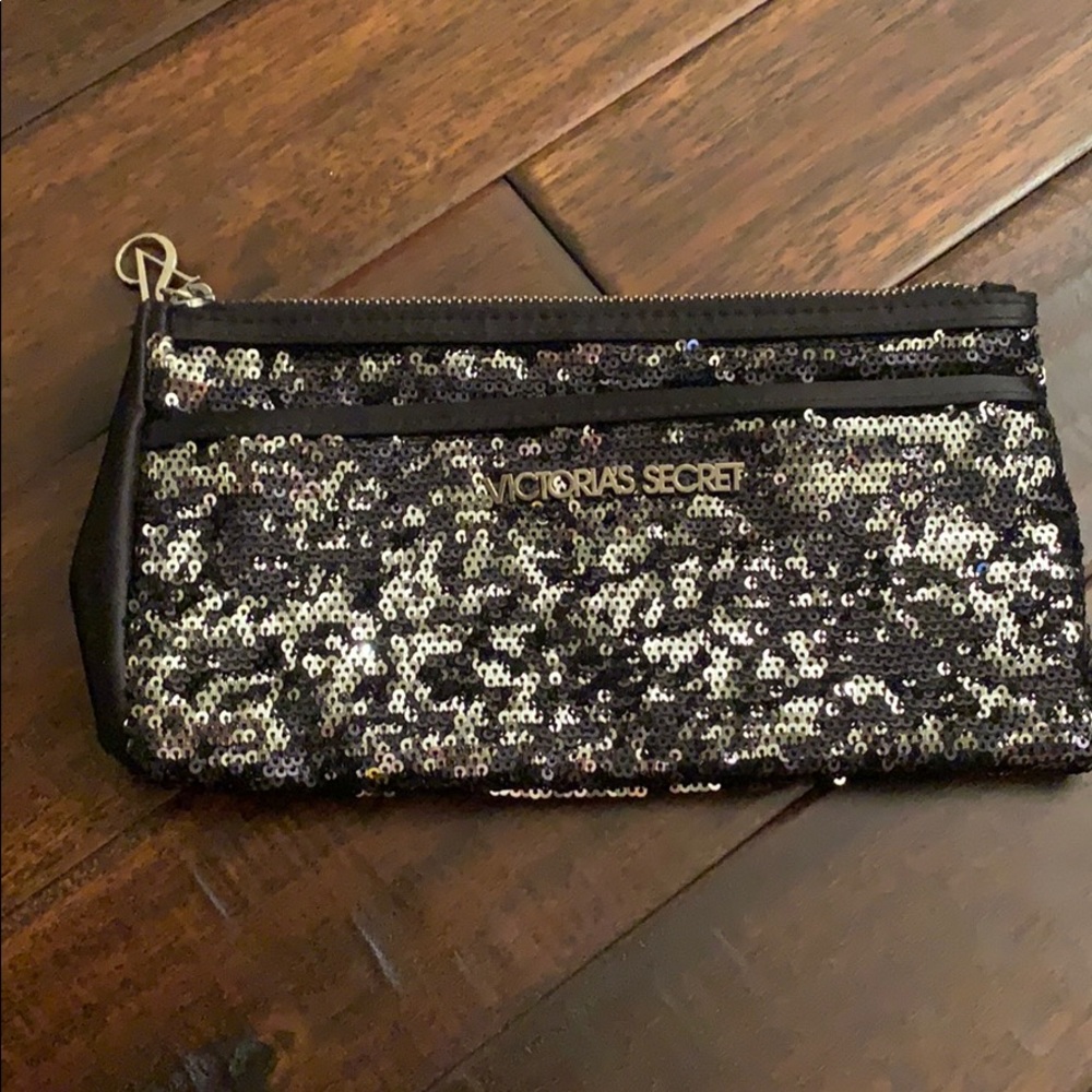Victoria’s Secret Sequin Cosmetics Zip Bag